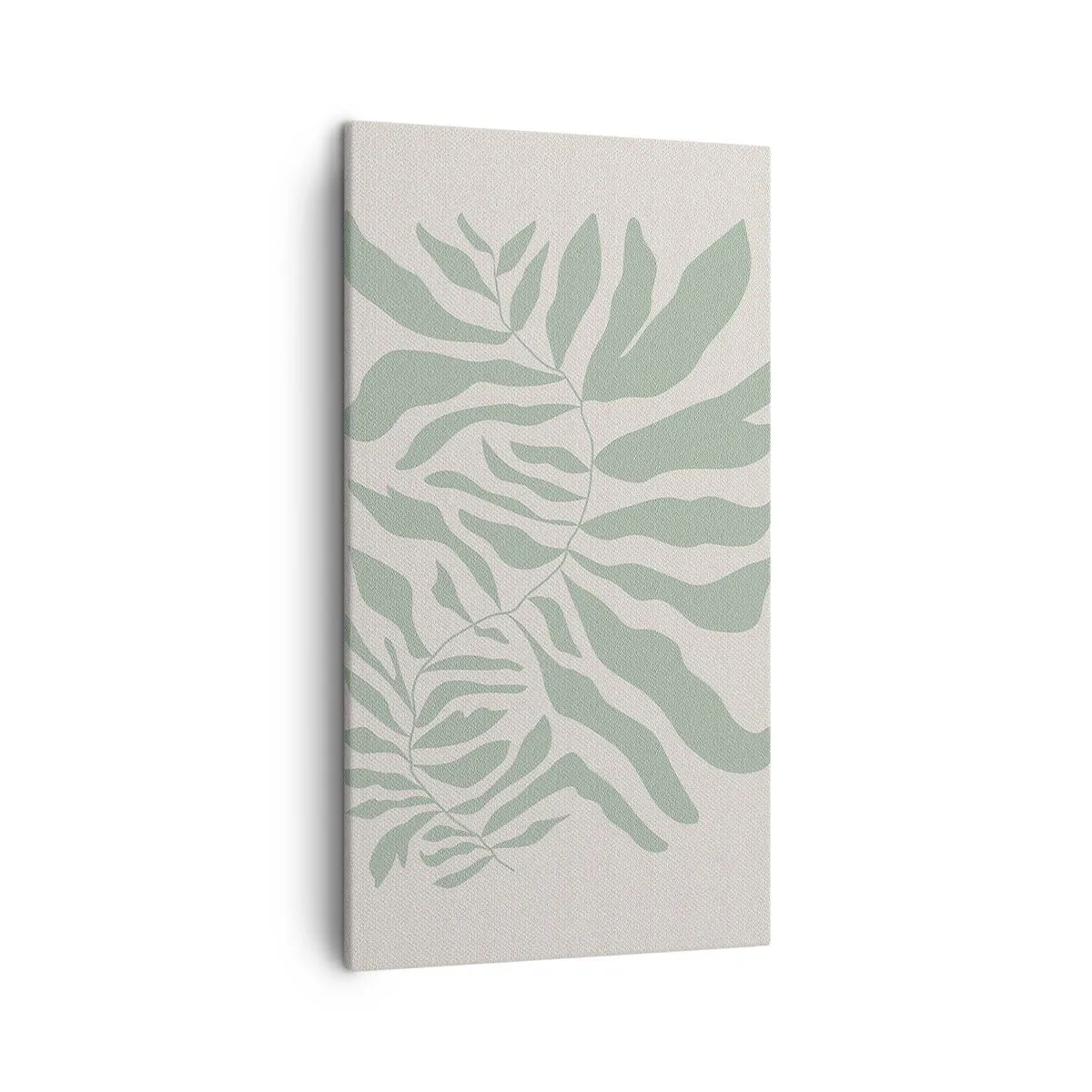 Obraz na płótnie - Szmaragdowa gałązka - 45x80 cm