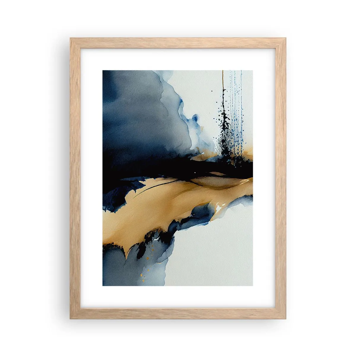 Plakat w ramie jasny dąb - Za zasłoną - 30x40 cm