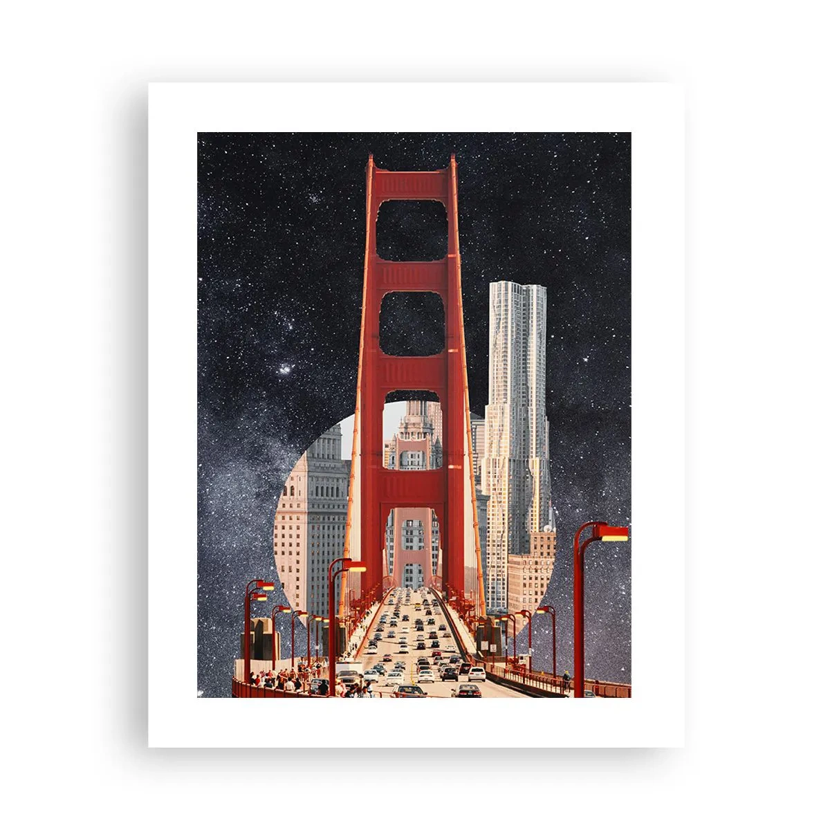 Plakat - Zawsze w centrum - 40x50 cm