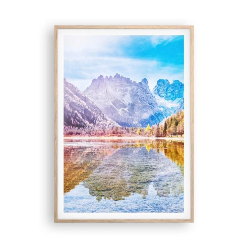 Plakat w ramie jasny dąb - A w górach już jesień - 70x100 cm
