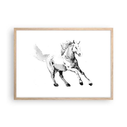 Plakat w ramie jasny dąb - Nieujarzmiona dusza - 70x50 cm