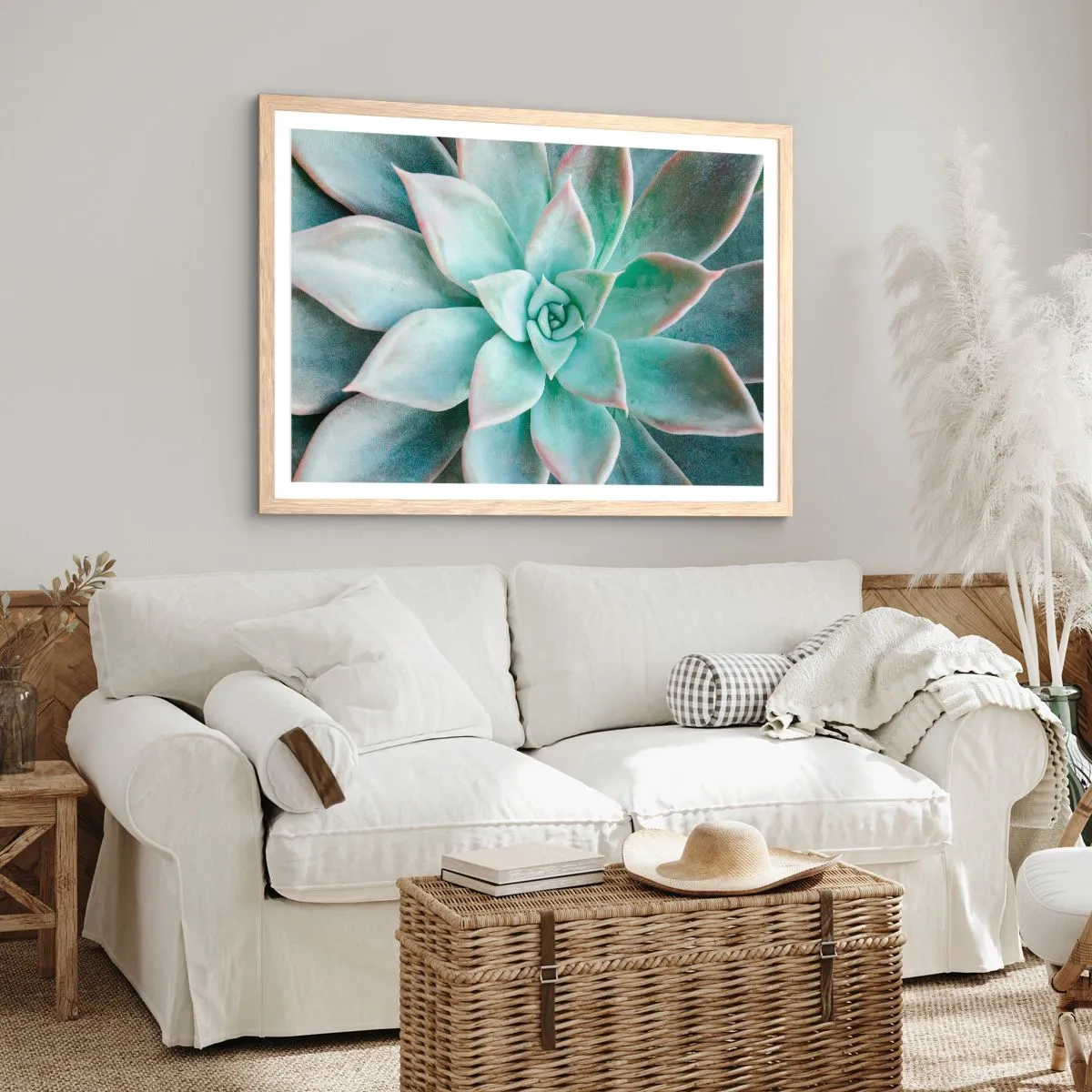 Plakat w ramie jasny dąb - Serce pustyni - 70x50 cm