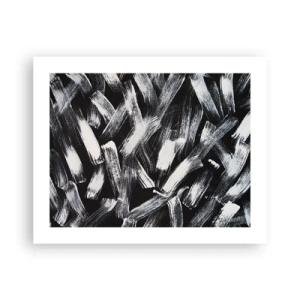 Plakat - Abstrakcja w duchu industrialnym - 50x40 cm