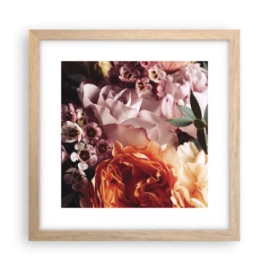 Plakat w ramie jasny dąb - Otulone pięknem - 30x30 cm