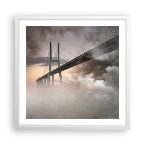 Plakat w białej ramie - Nad rzeką, której nie ma - 50x50 cm