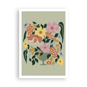 Plakat - Bukiet kipiący życiem - 70x100 cm