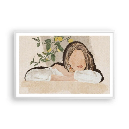 Plakat w białej ramie - Piękność południa - 91x61 cm