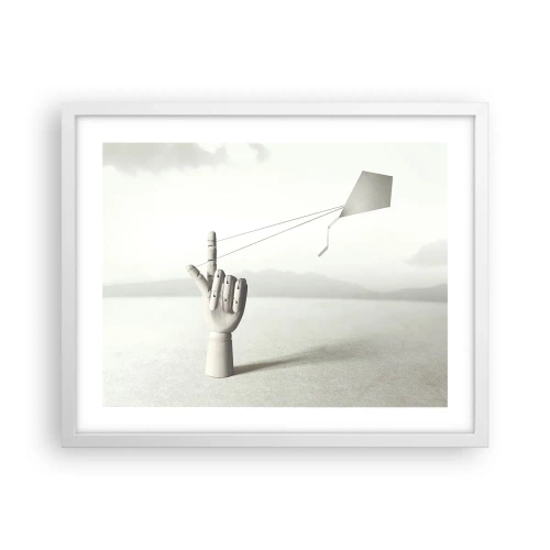 Plakat w białej ramie - Próba sił - 50x40 cm