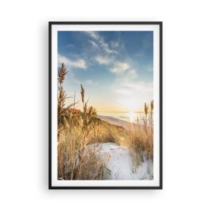 Plakat w czarnej ramie - Północna plaża - 61x91 cm