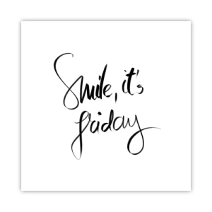 Plakat - Prawdziwa radość - 50x50 cm