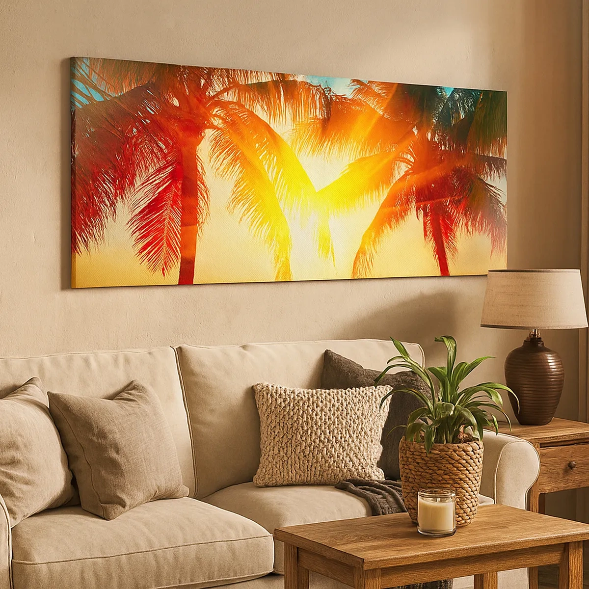 Obraz na płótnie - Egzotyczna para - 30x30 cm