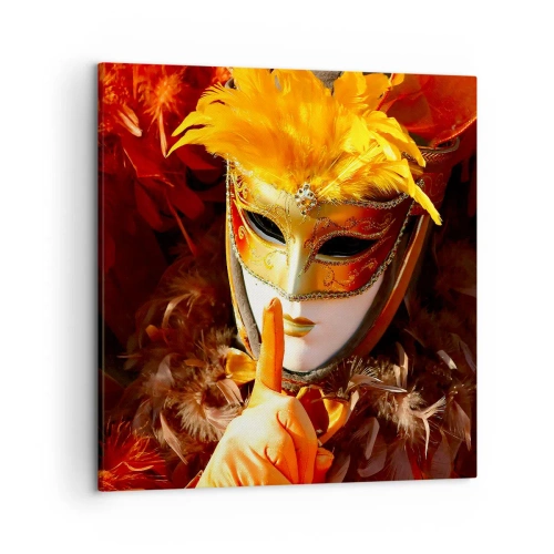 Obraz na płótnie - Tajemnica to część gry - 50x50 cm