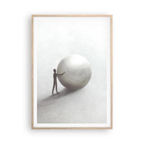 Plakat w ramie jasny dąb - Gra życia - 70x100 cm