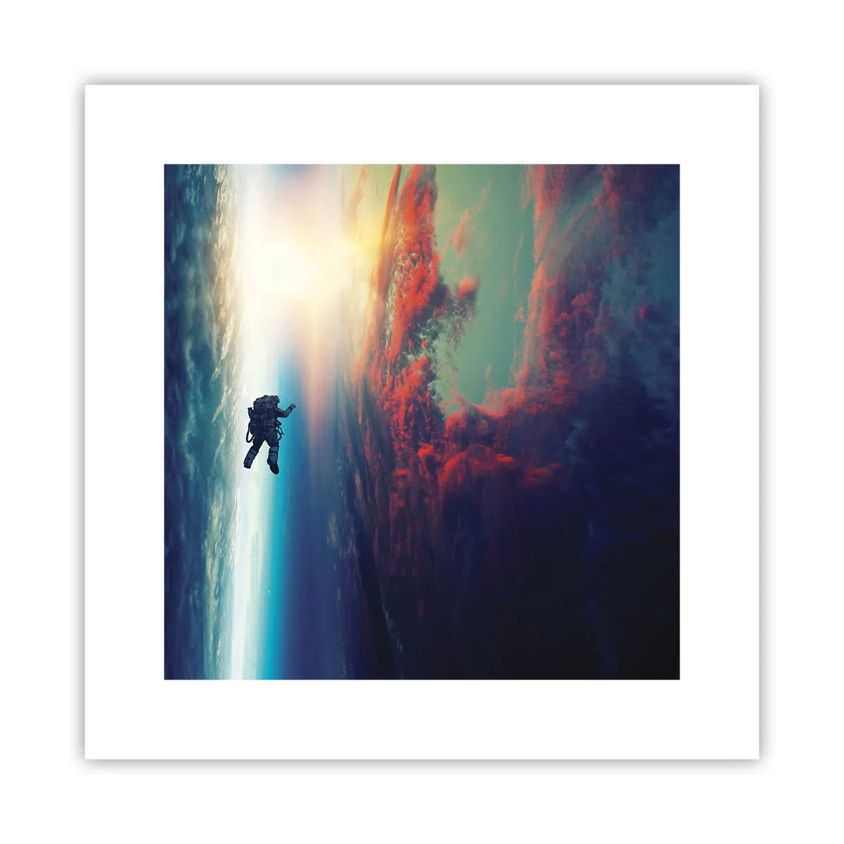 Plakat - Mierzyć się ze wszechświatem - 30x30 cm
