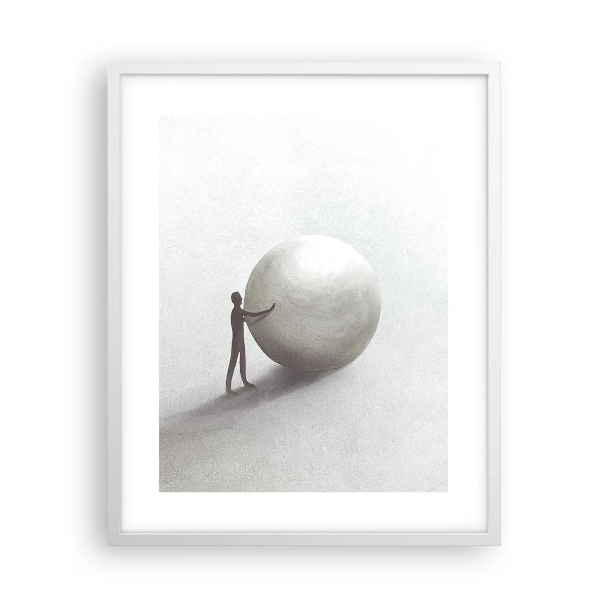 Plakat w białej ramie - Gra życia - 40x50 cm