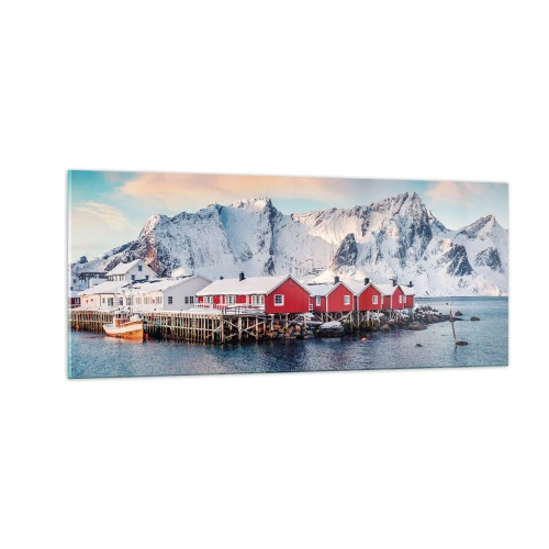 Obraz na szkle - Północne ustronie - 100x40 cm