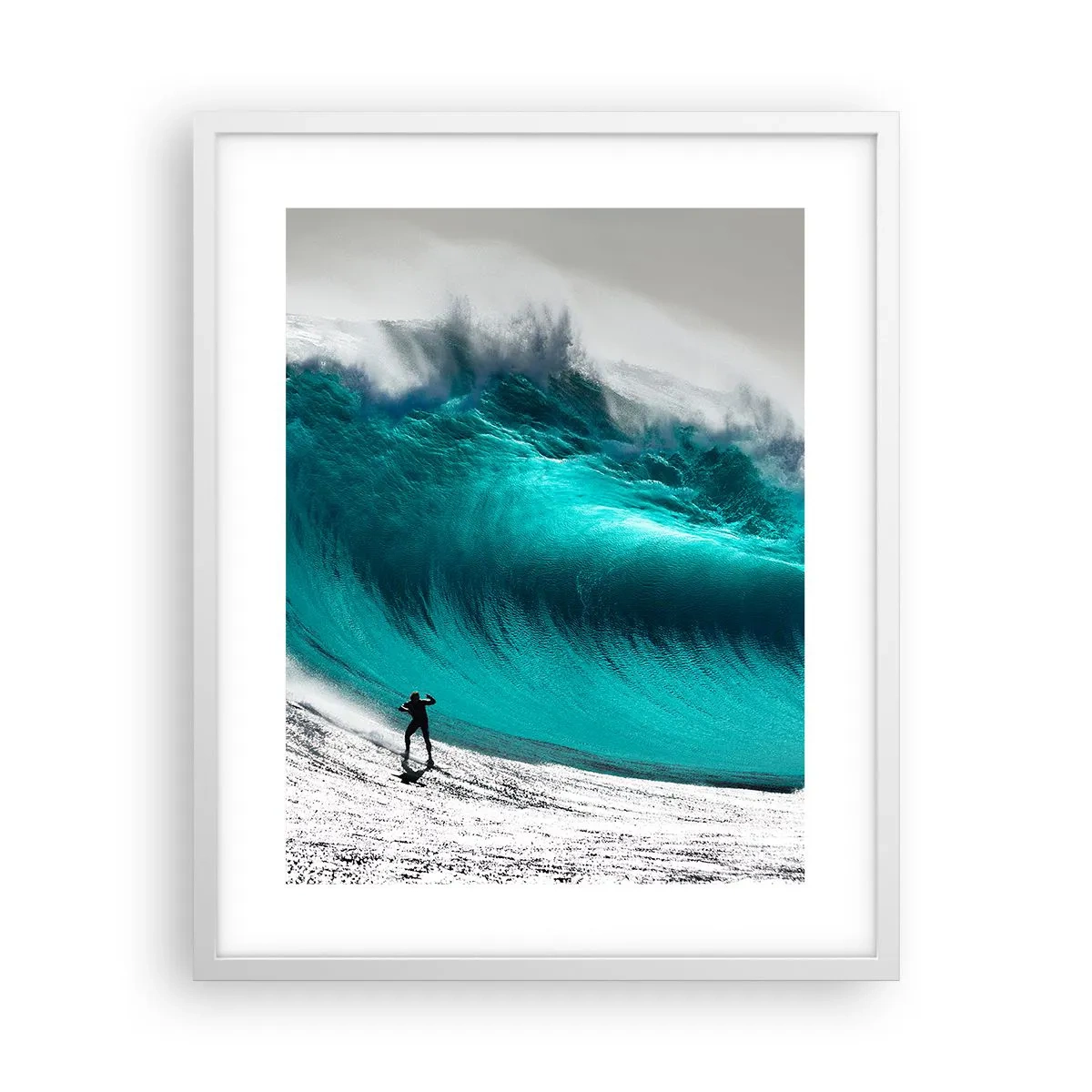 Plakat w białej ramie - Wyzwanie przyjęte - 40x50 cm