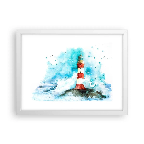 Plakat w białej ramie - Jedność żywiołów - 40x30 cm