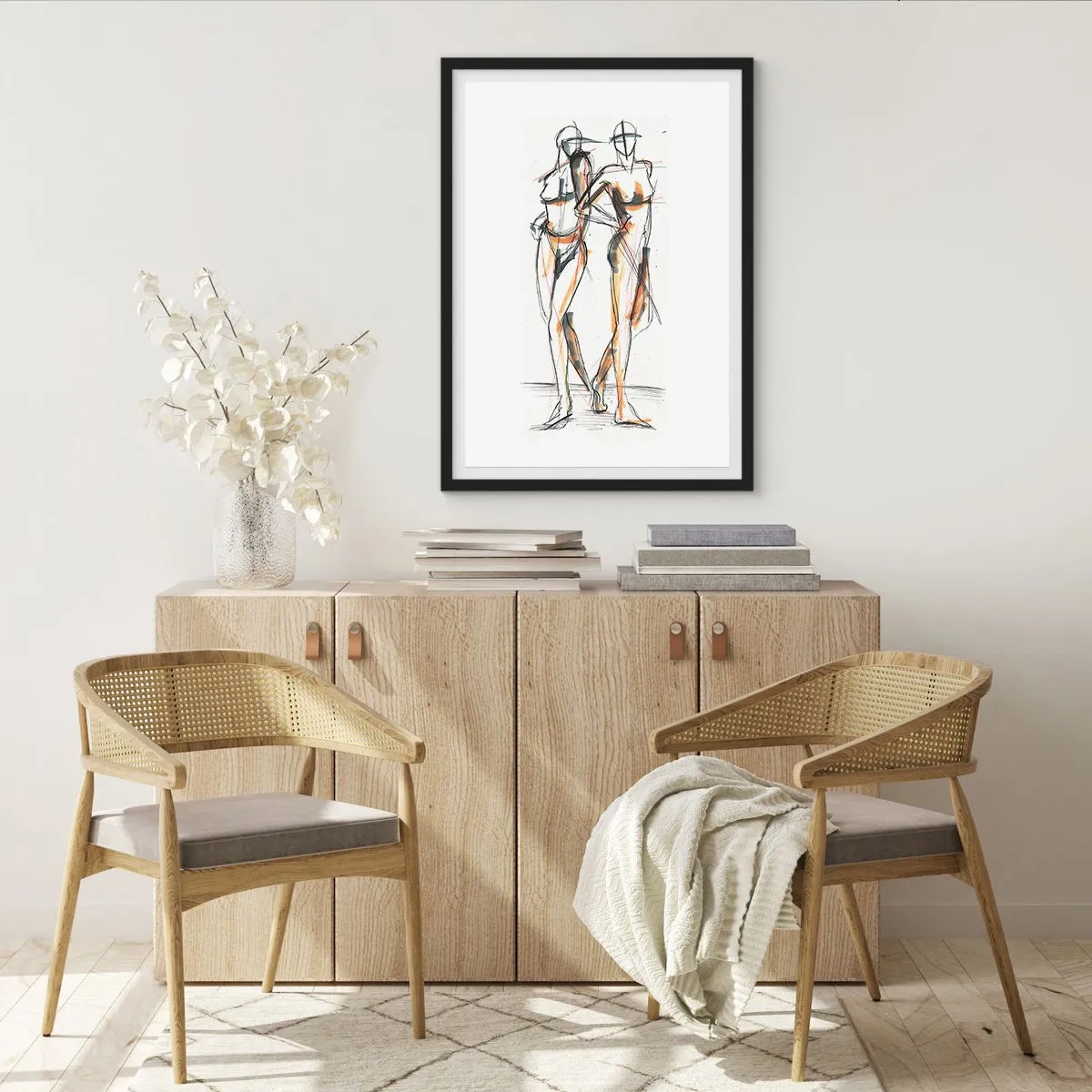 Plakat w czarnej ramie - Studium wdzięku - 61x91 cm