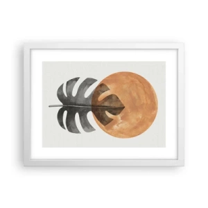 Plakat w białej ramie - Zawsze słońce - 40x30 cm