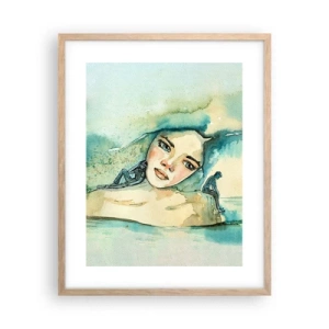Plakat w ramie jasny dąb - Am I blue? - 40x50 cm