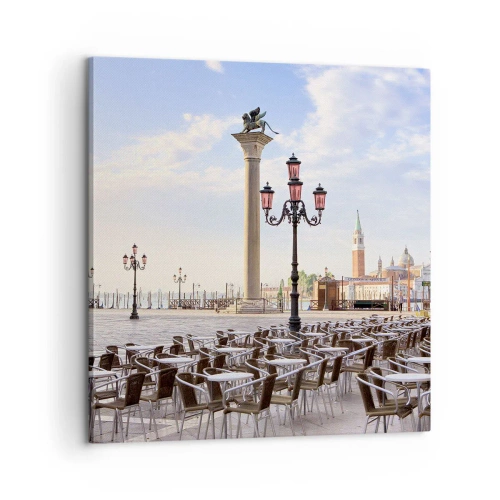 Obraz na płótnie - Zapraszamy, wszystko gotowe - 60x60 cm