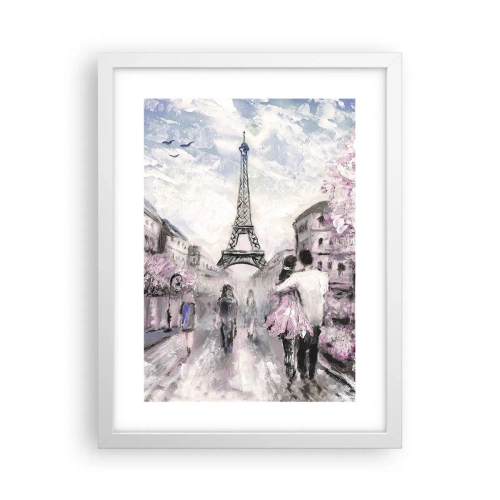Plakat w białej ramie - Jak zakochac się, to tylko w… - 30x40 cm
