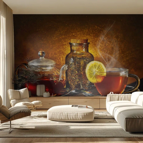 Fototapeta Samoprzylepna Deluxe Sticker - W stylu holenderskich mistrzów - Gastronomia, Herbata, Filiżanka Do Herbaty - 500x350 cm