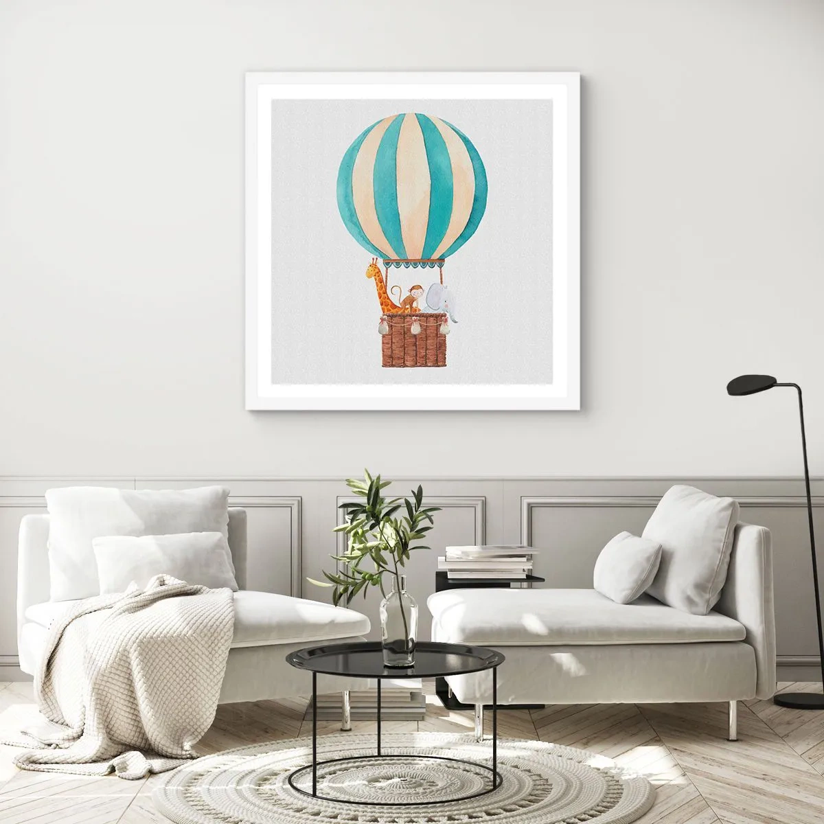 Plakat w białej ramie - Fantastyczna wycieczka - 40x40 cm