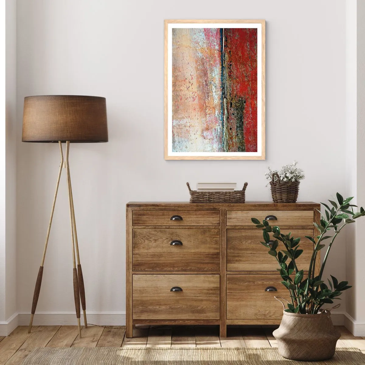 Plakat w ramie jasny dąb - Może to morze - 70x100 cm