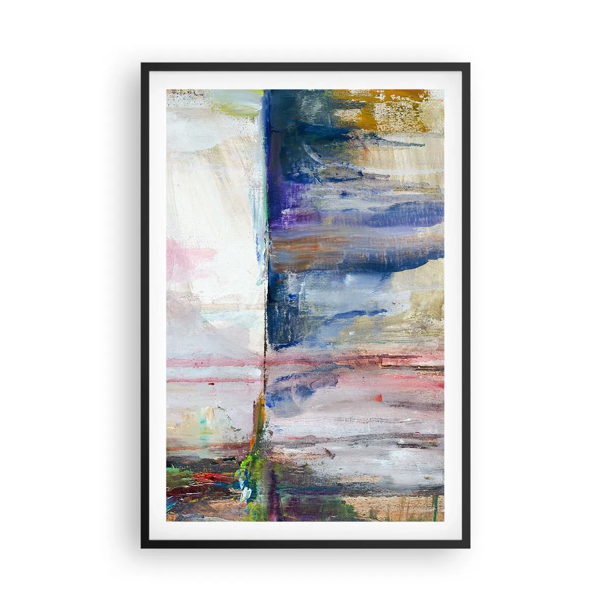 Plakat w czarnej ramie - Barwne wrażenia i skojarzenia - 61x91 cm