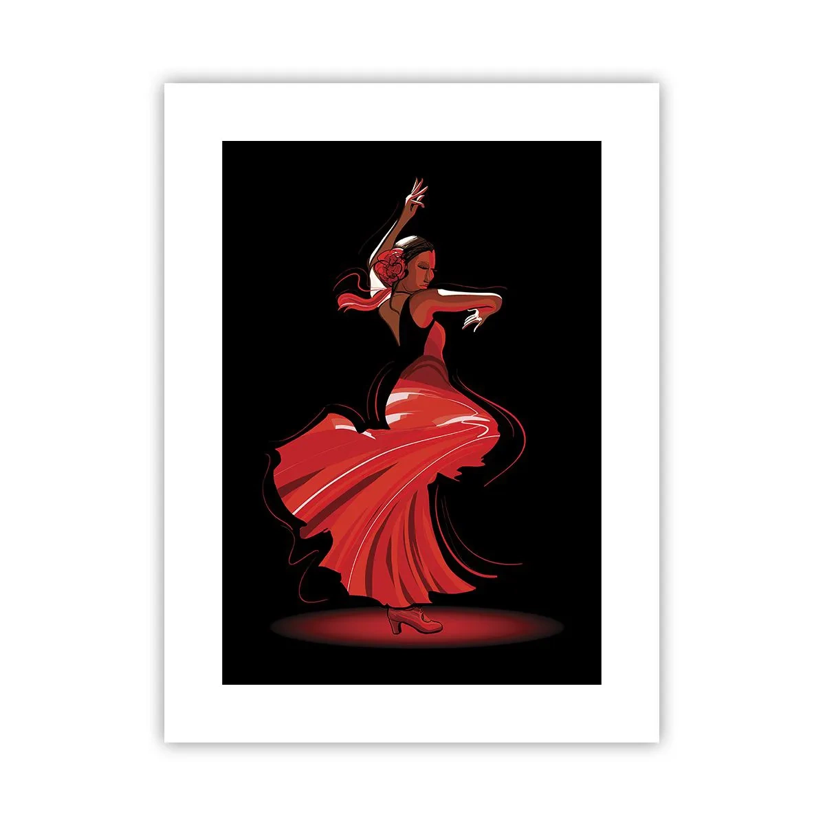 Plakat - Ognisty duch flamenco - 30x40 cm