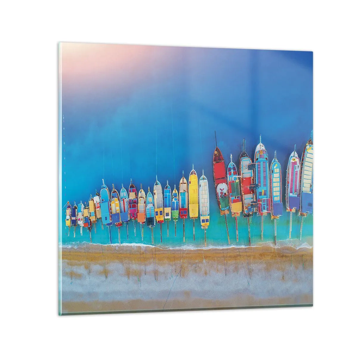 Obraz na szkle - Z lotu ptaka - 40x40 cm