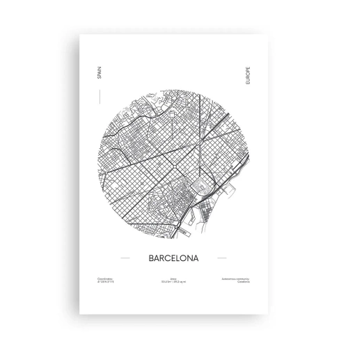 Plakat - Anatomia Barcelony - 61x91 cm