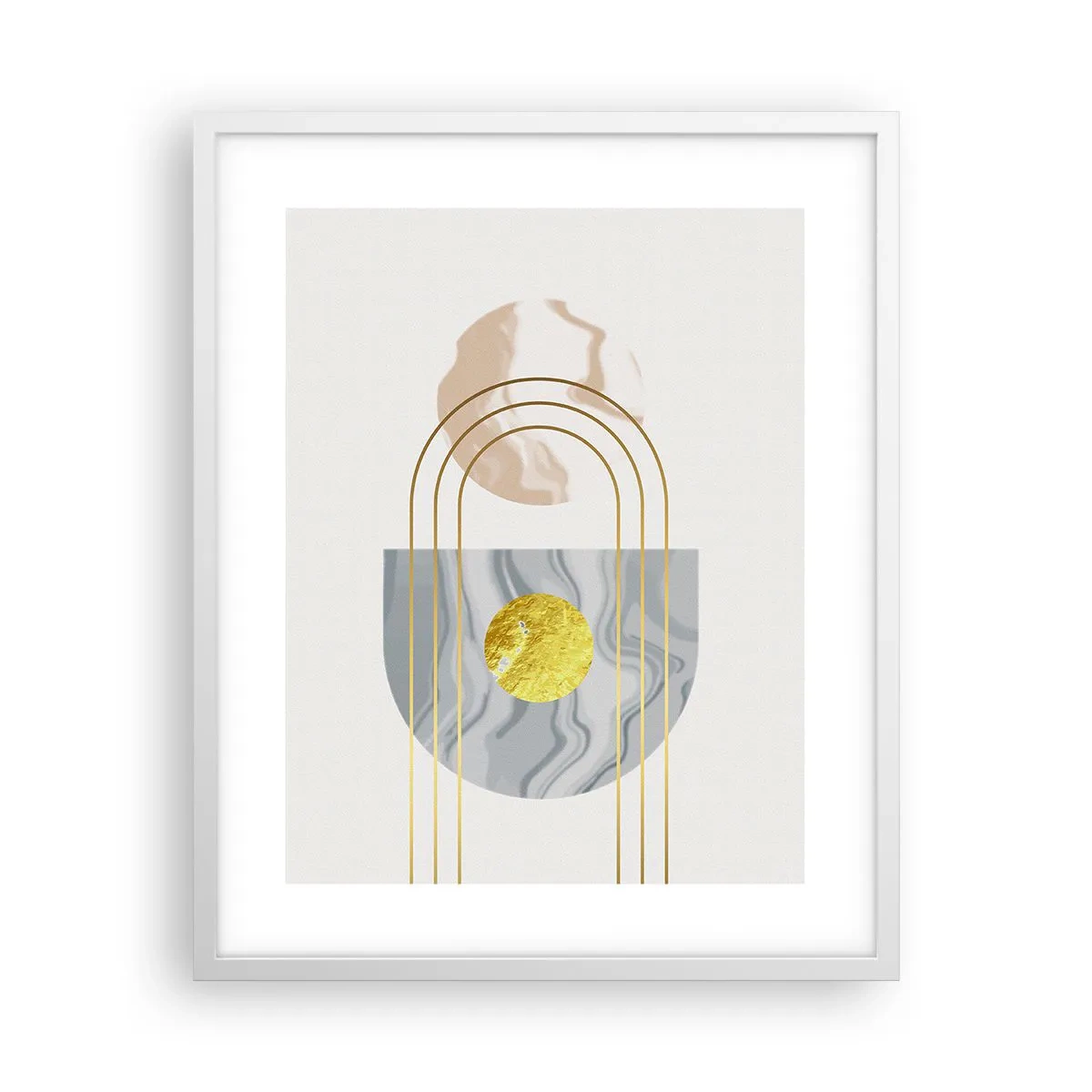 Plakat w białej ramie - Jasność i blask - 40x50 cm