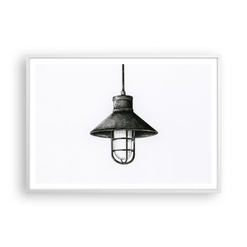 Plakat w białej ramie - Jak przed laty… - 100x70 cm