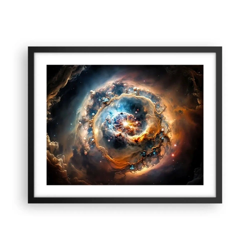 Plakat w czarnej ramie - Początek - 50x40 cm
