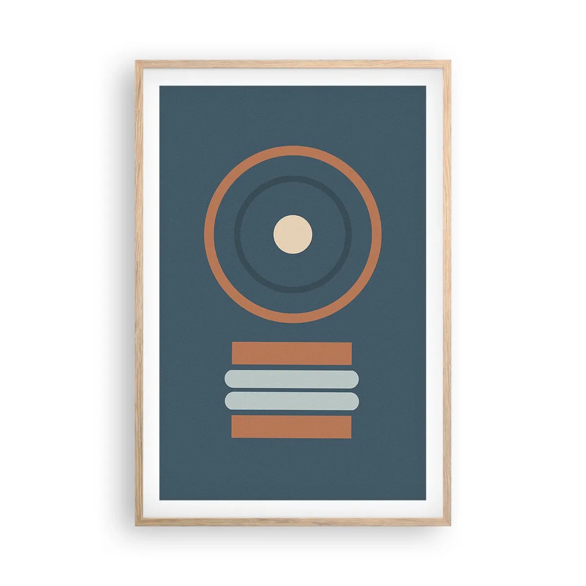 Plakat w ramie jasny dąb - Istota rzeczy - 61x91 cm