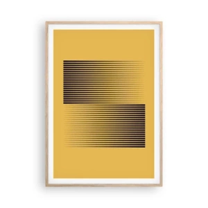 Plakat w ramie jasny dąb - Kwadratura przeciwieństw - 70x100 cm