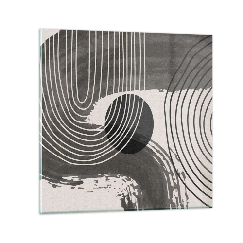 Obraz na szkle - Owal zwycięża - 50x50 cm
