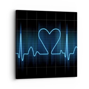 Obraz na płótnie - W rytmie serca - 30x30 cm