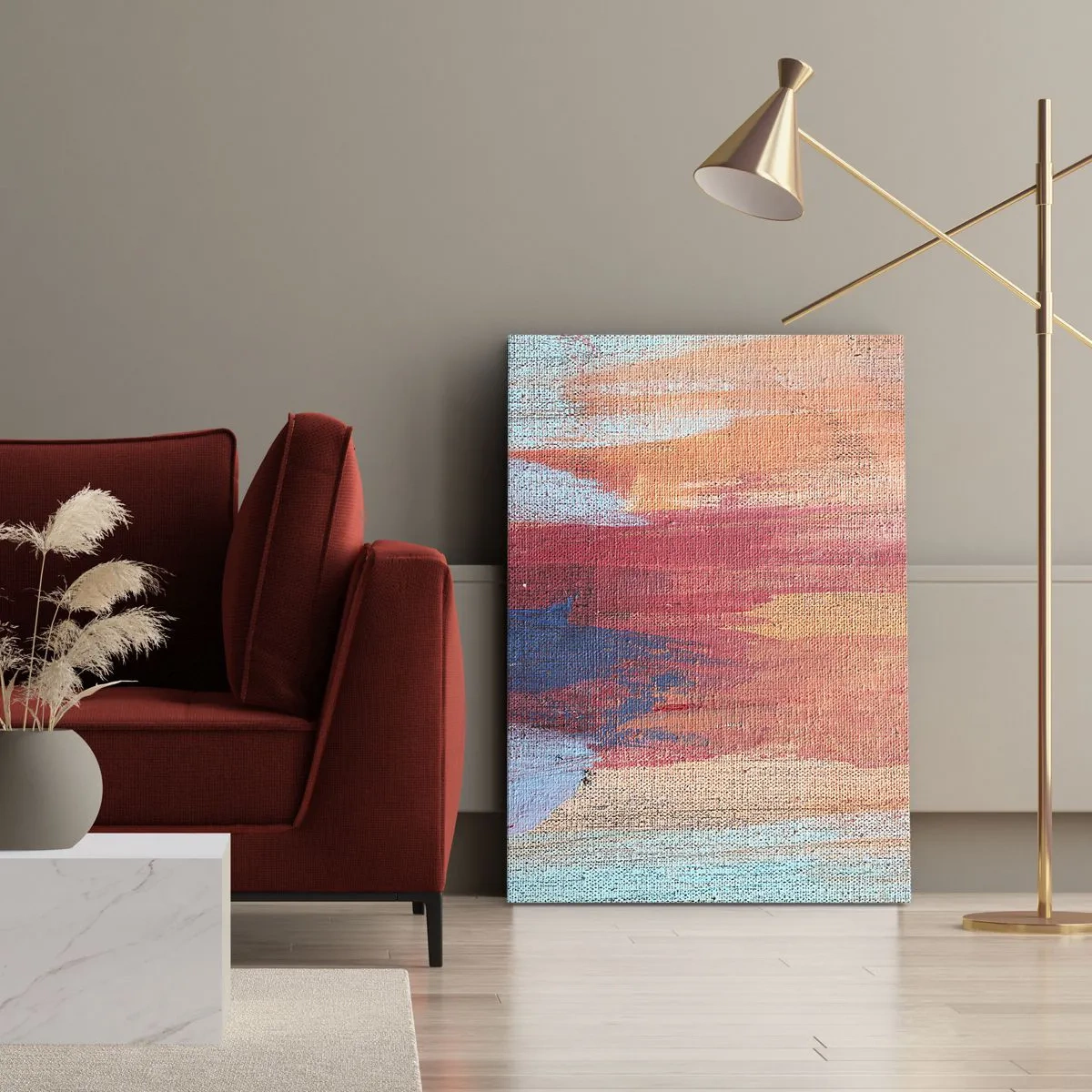 Obraz na płótnie - Spłynąć tęczą - 55x100 cm