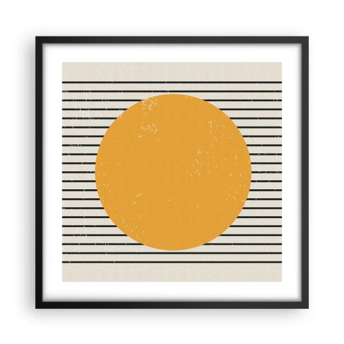 Plakat w czarnej ramie - Siła prostoty - 50x50 cm