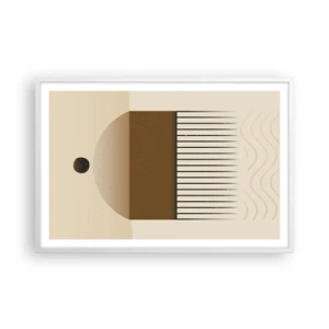 Plakat w białej ramie - Różne stany - 91x61 cm