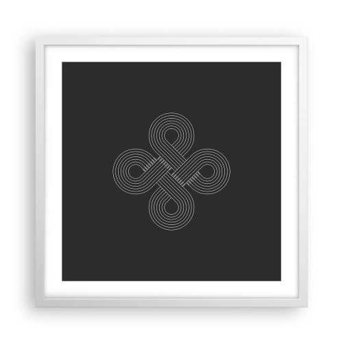 Plakat w białej ramie - W duchu celtyckim - 50x50 cm