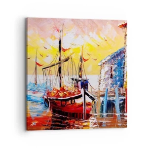 Obraz na płótnie - Szczęśliwy powrót - 70x70 cm