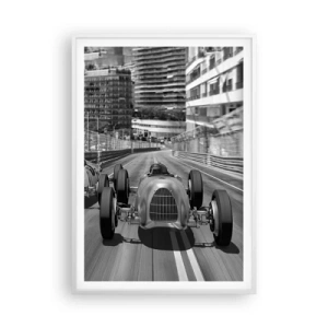 Plakat w białej ramie - Dawno temu w Monte Carlo - 70x100 cm
