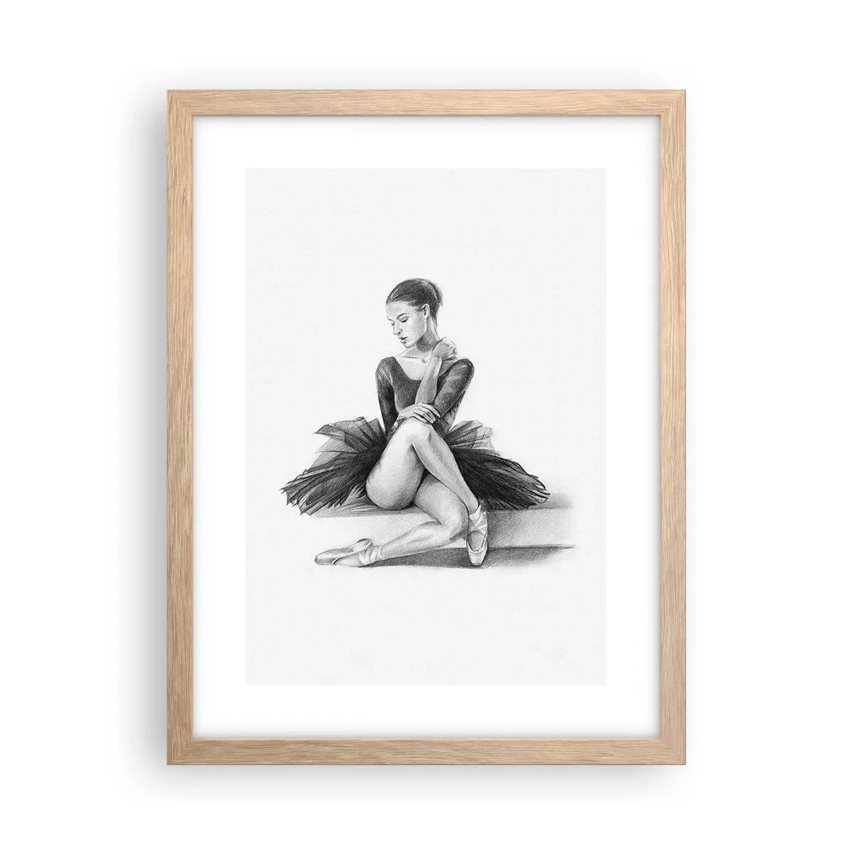 Plakat w ramie jasny dąb - Zaczarowana tańcem - 30x40 cm