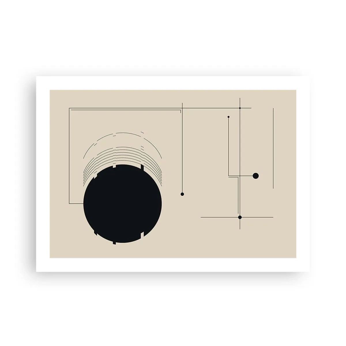 Plakat - Sprężysta i dynamiczna kompozycja - 70x50 cm