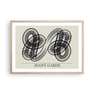 Plakat w ramie jasny dąb - Wyszło spontanicznie - 70x50 cm